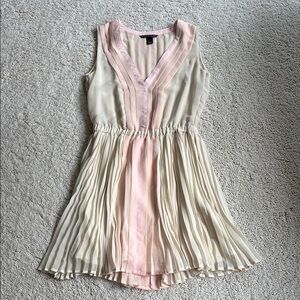 Elegant Pink and Cream Woman’s Dress